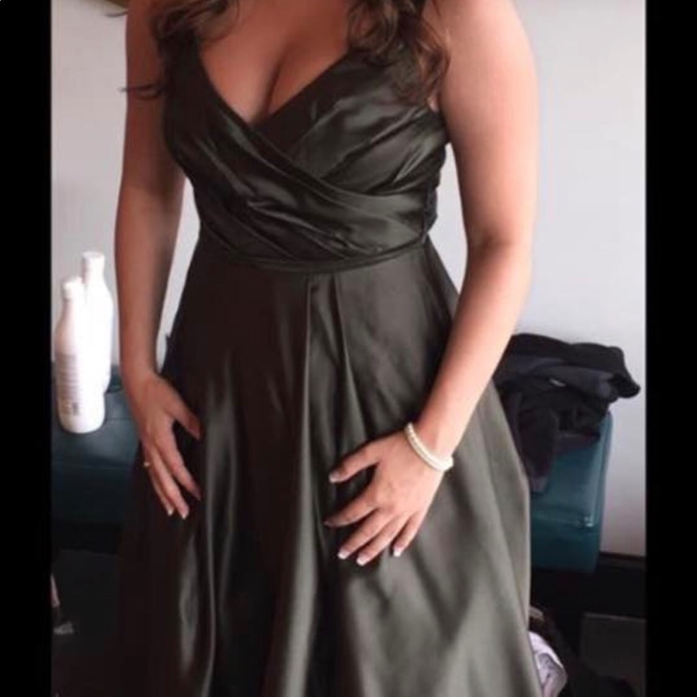 Dark green dress